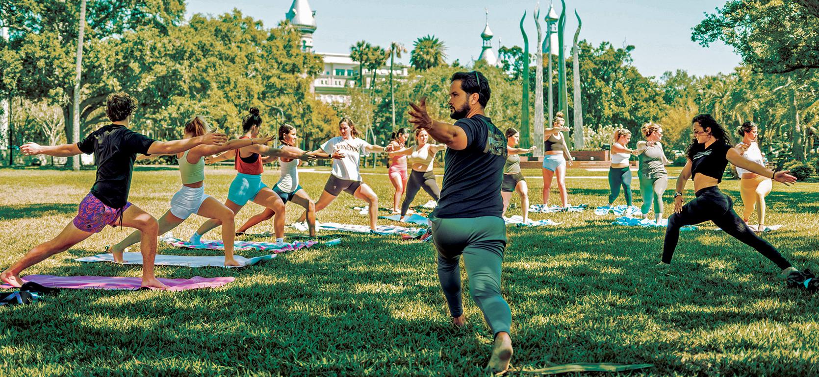 yoga in plant park